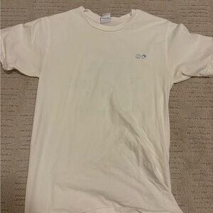 Blue and White Glossier T-Shirt with Small Logo